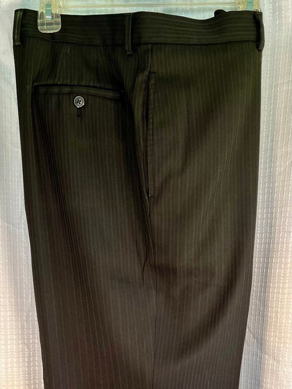 Perry Ellis Black Pin Stripe Dress Pants size 36 x 30